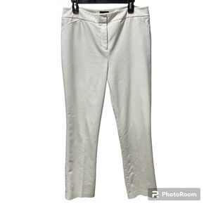 So Slimming by Chicos City Chic White Straight Leg Pants Size 1.5 Regular